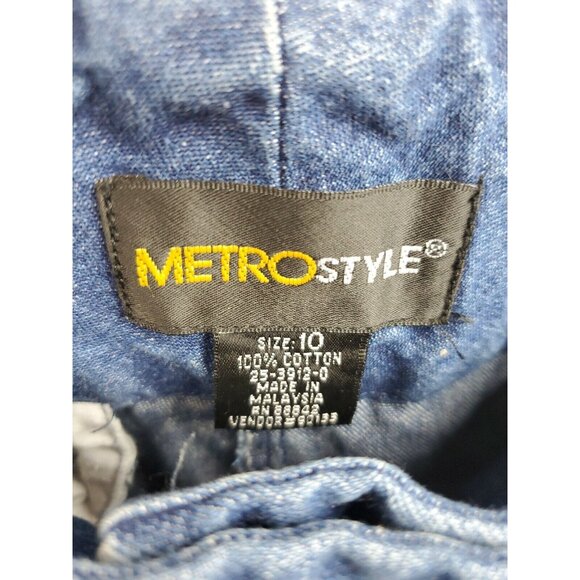 Metro Style Women's Wide Leg Dark Wash Sz 10 Denim Jeans MUST SEE! - Picture 5 of 6